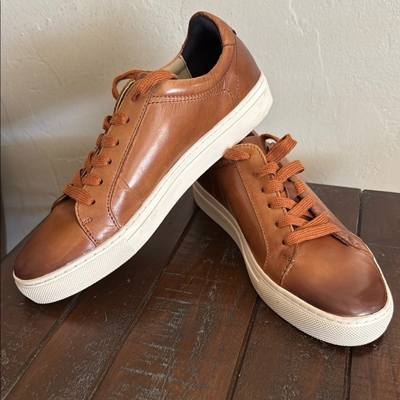 Banana Republic Brown Leather Sneakers Men’s Size 7.5 - Picture 6 of 7